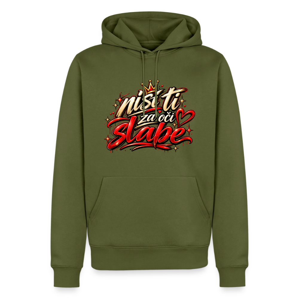 Männer Premium Hoodie - nisi ti za oci slabe - Khaki
