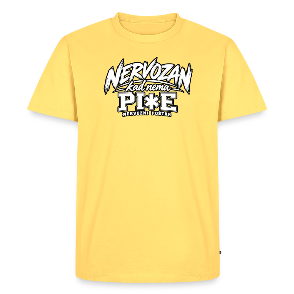Männer Premium T-Shirt - Pastellgelb