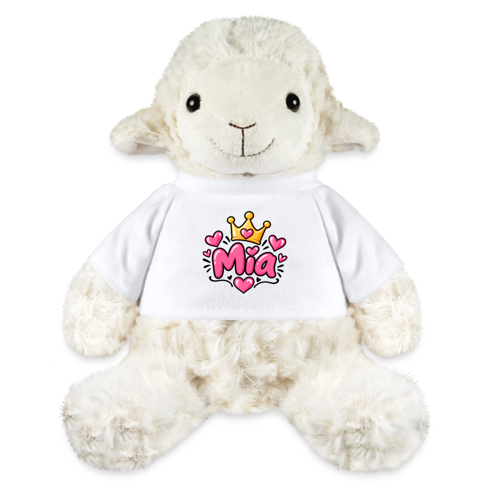 MiniFeet® Schaf Annika MIA – Personalisierbar mit Namen & Design - Weiß