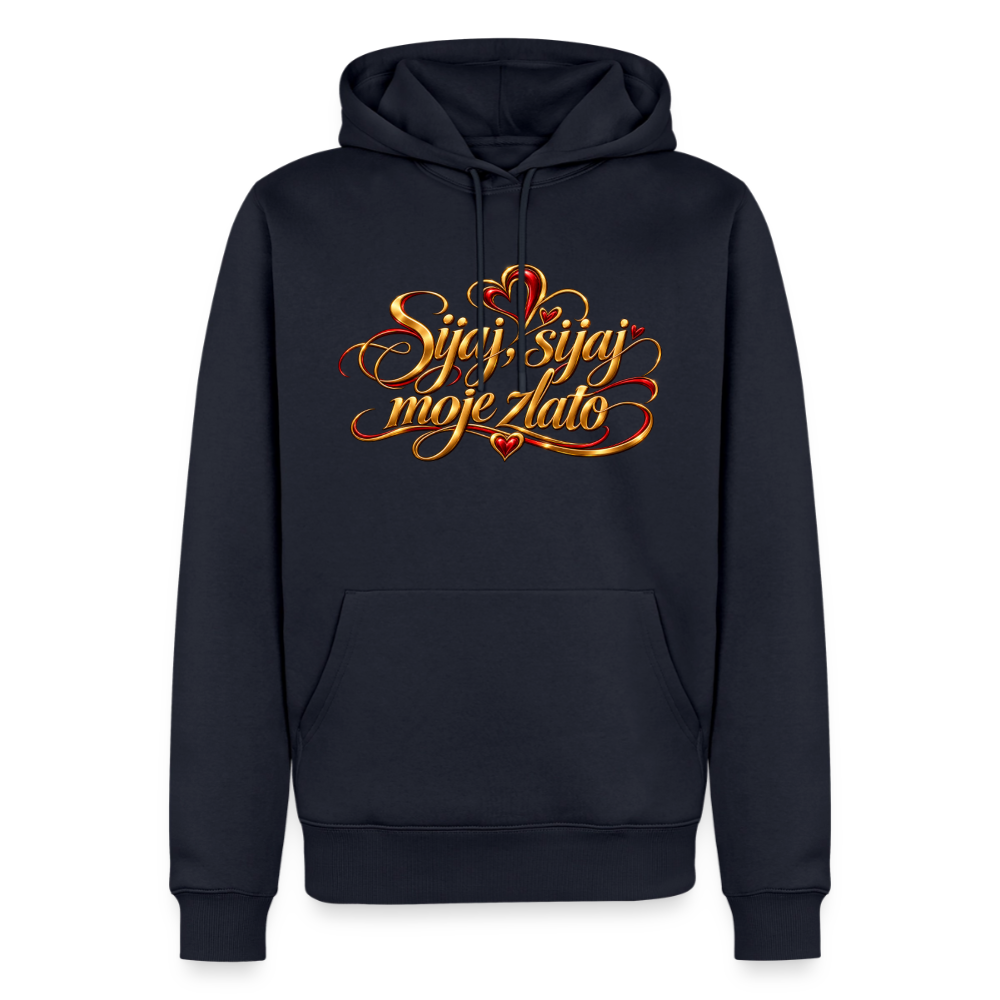 Männer Premium Hoodie - sijaj sijaj moje zlato - Navy