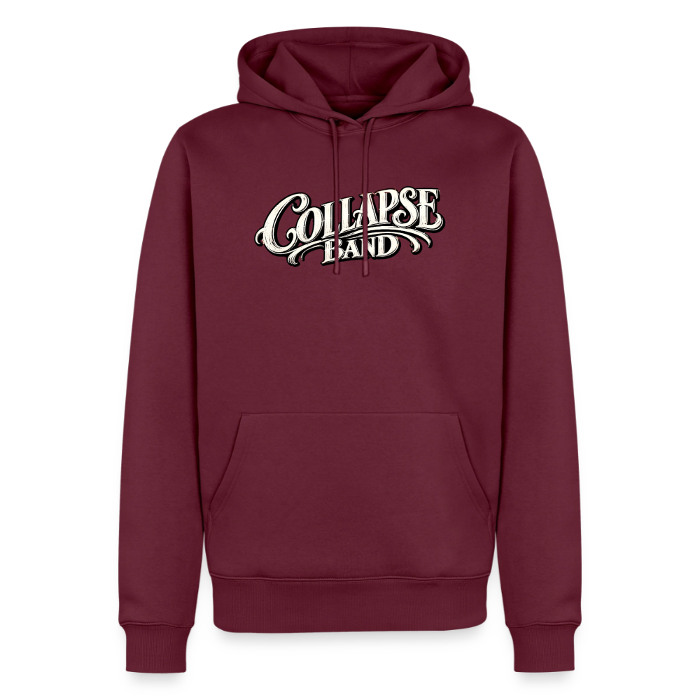 Männer Premium Hoodie - Collapse band street style - Burgunderrot