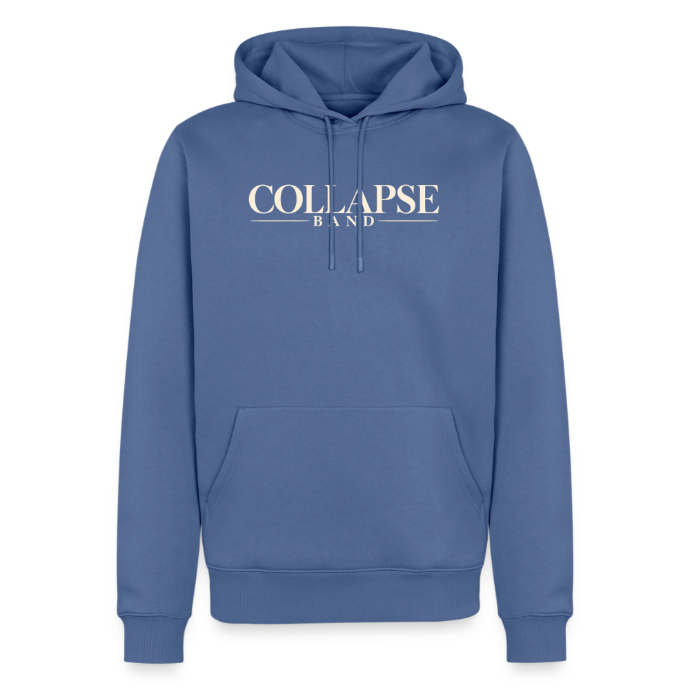 Männer Premium Hoodie - Collapse band clasic - Taubenblau