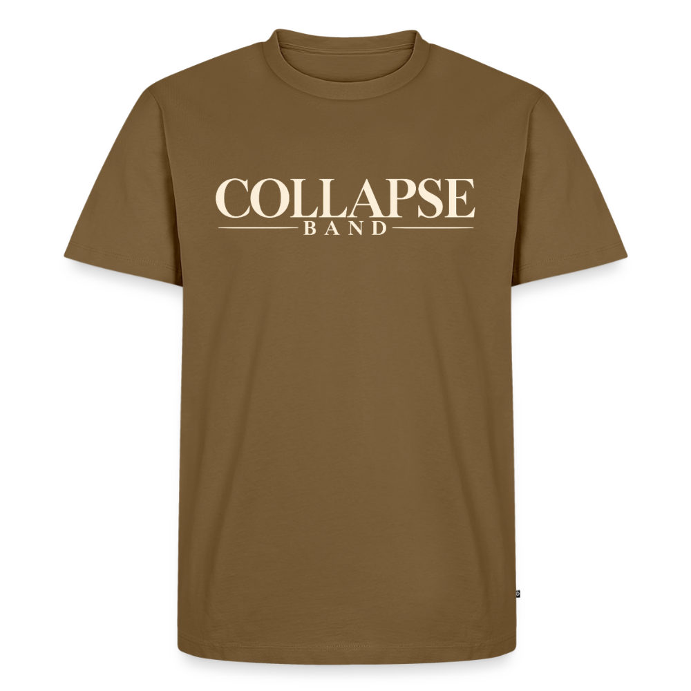Männer Premium T-Shirt - Collapse Band Clasic - Nussbraun