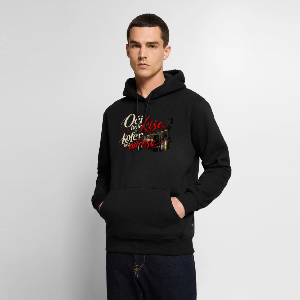Männer Premium Hoodie - oci boje kise kofer bez adrese - Schwarz