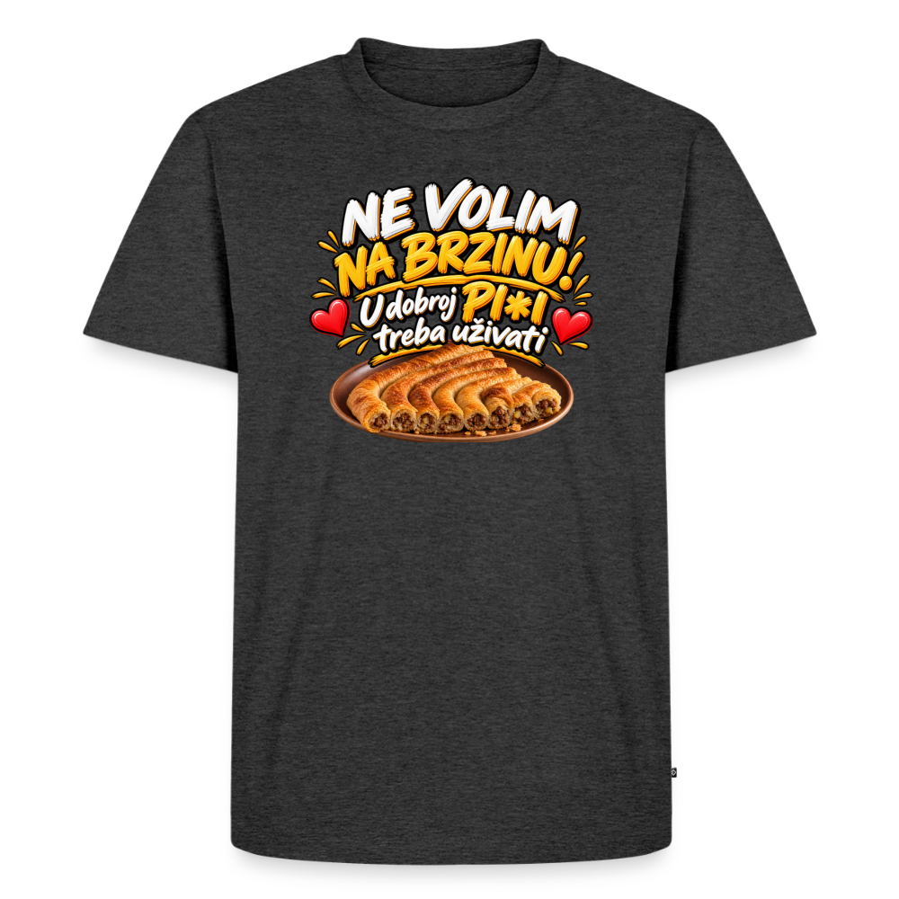Männer Premium T-Shirt - Anthrazit meliert