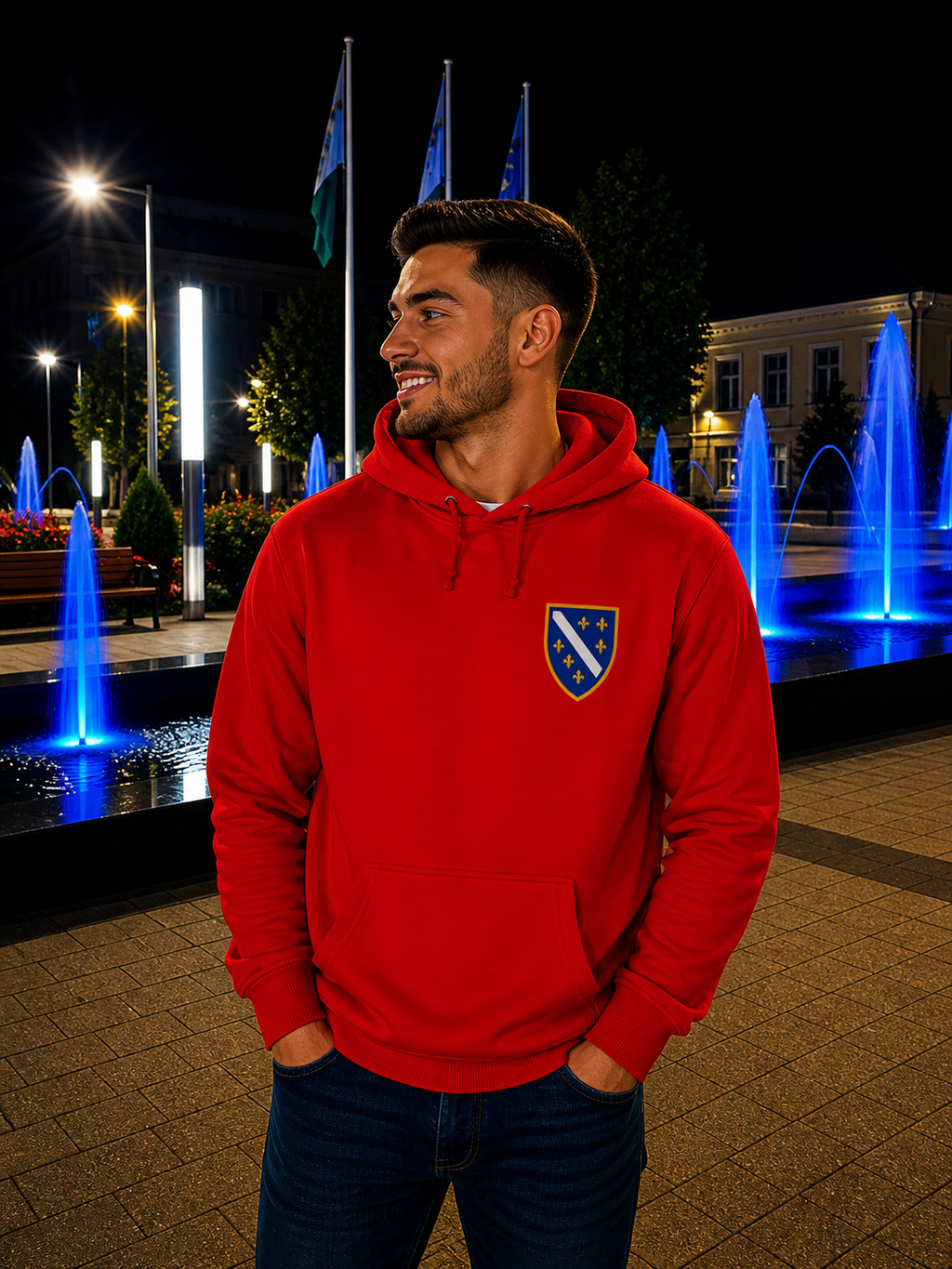 Bosnien Premium dukserica 🇧🇦 – Klasični Bosanski Grb 🔥 Najprodavaniji | Lijeva strana grudi