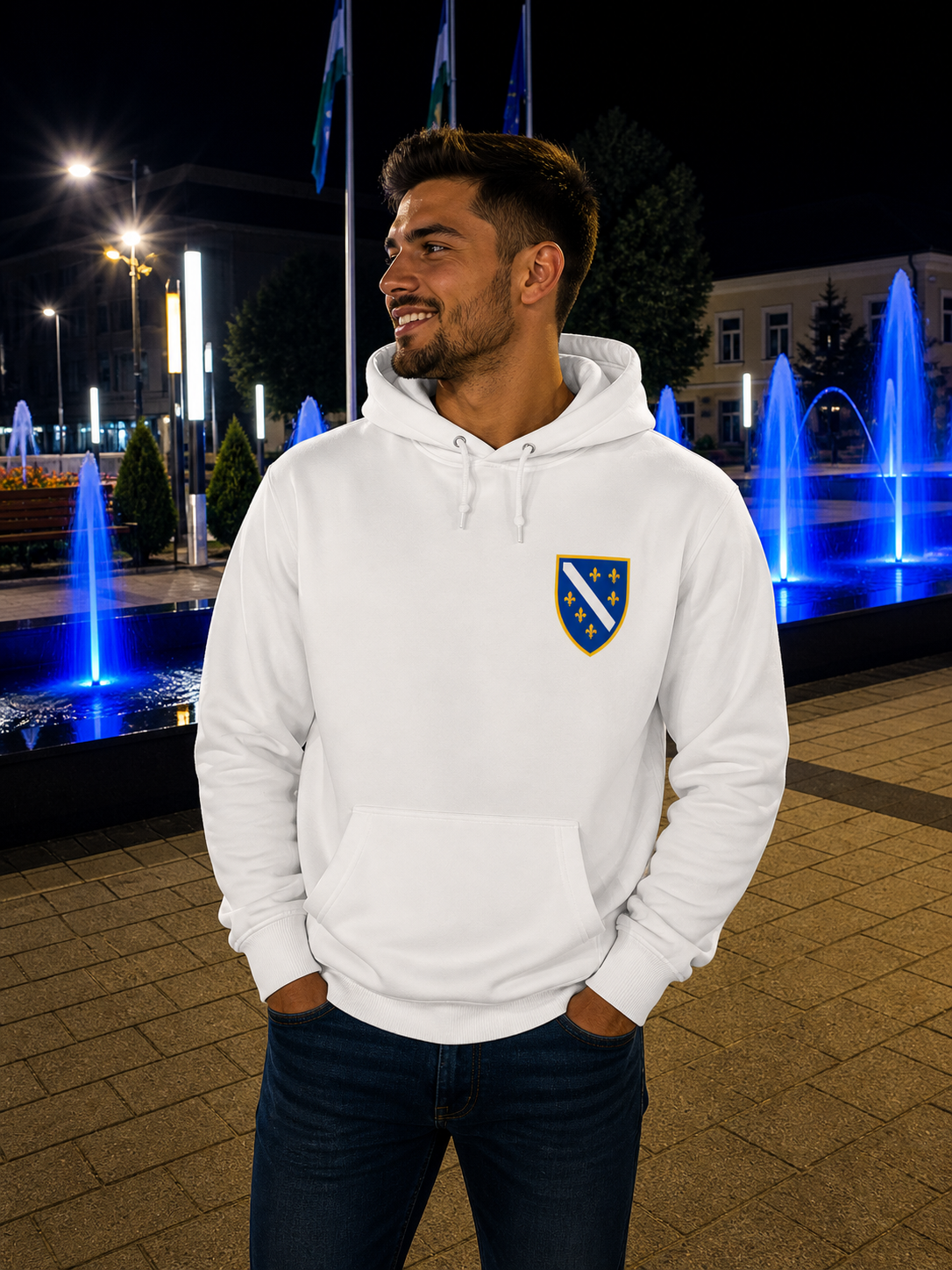 Bosnien Premium dukserica 🇧🇦 – Klasični Bosanski Grb 🔥 Najprodavaniji | Lijeva strana grudi
