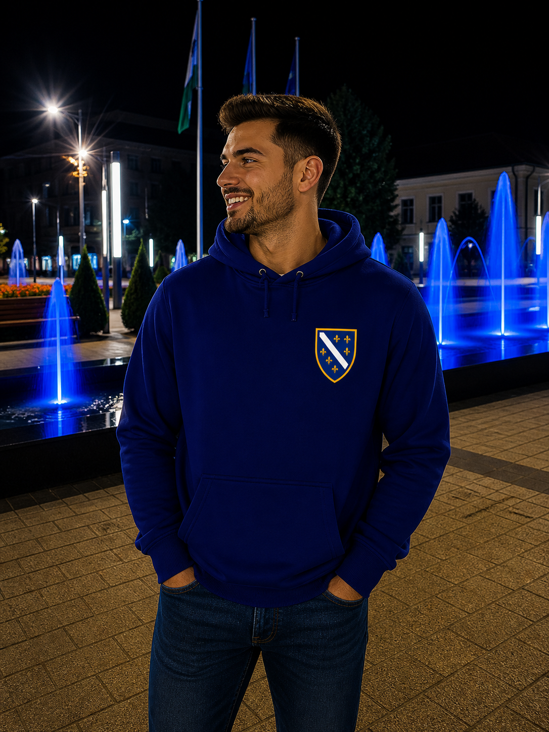 Bosnien Premium dukserica 🇧🇦 – Klasični Bosanski Grb 🔥 Najprodavaniji | Lijeva strana grudi