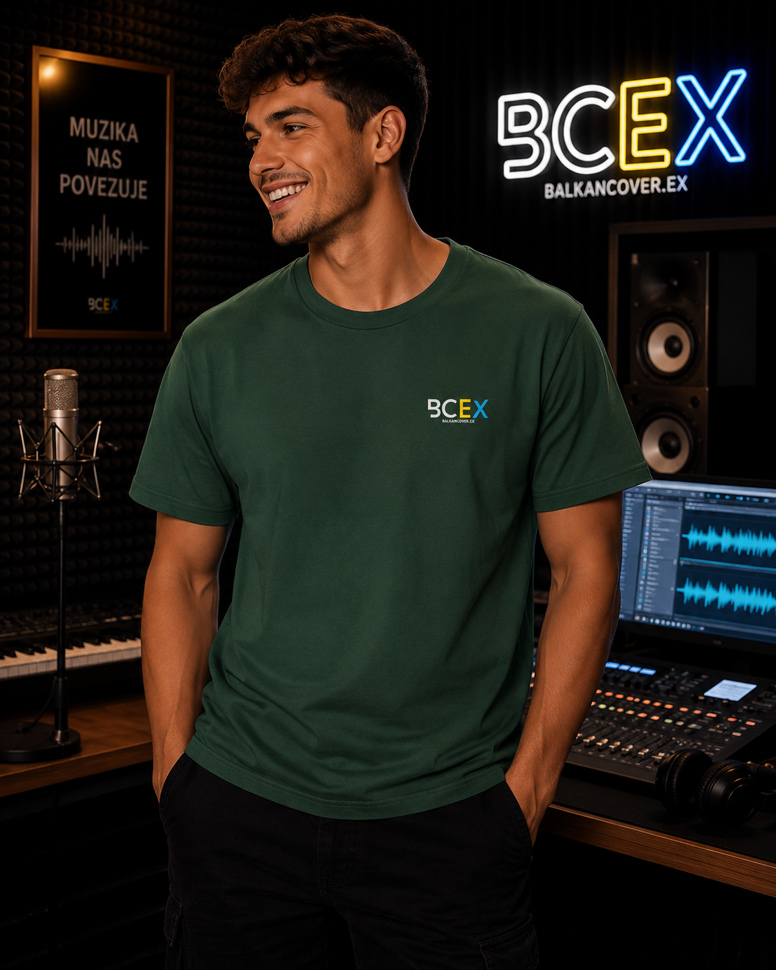 Muška majica Heavy Cotton BCEX | Lijeva prsa