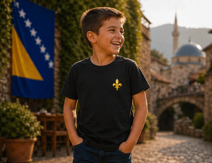 Dječja Premium Bio majica - Bosna | Ljiljan
