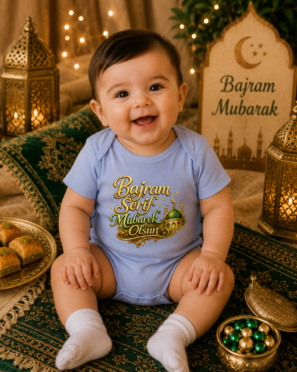 🇧🇦 Bajram Šerif Mubarek Olsun – Dječiji Bio Bodi | Bajram Bodi za Bebe