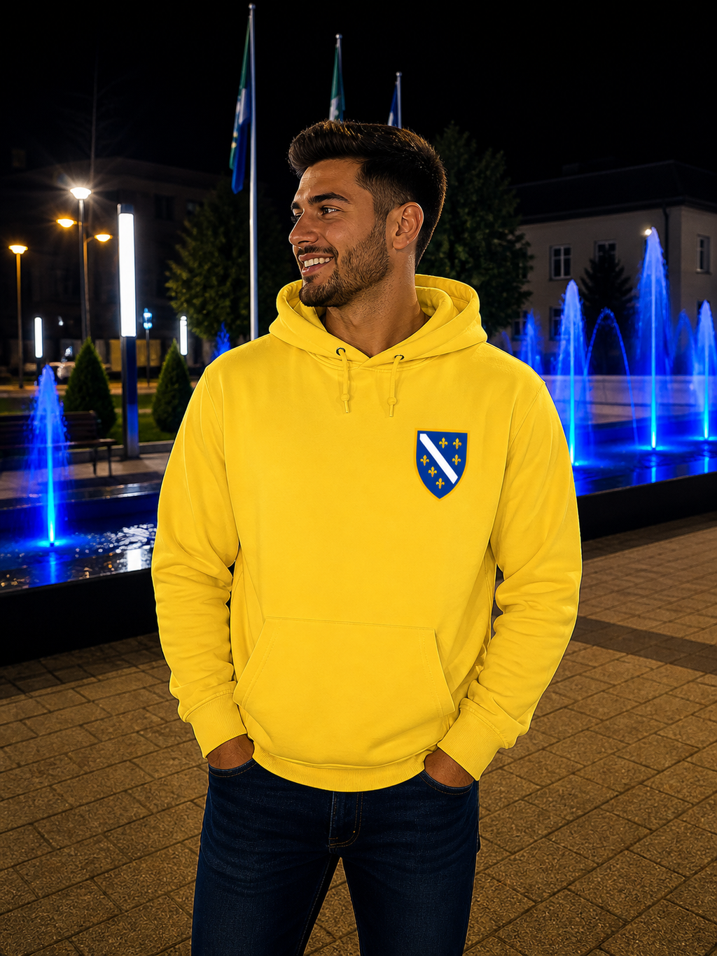 Bosnien Premium dukserica 🇧🇦 – Klasični Bosanski Grb 🔥 Najprodavaniji | Lijeva strana grudi