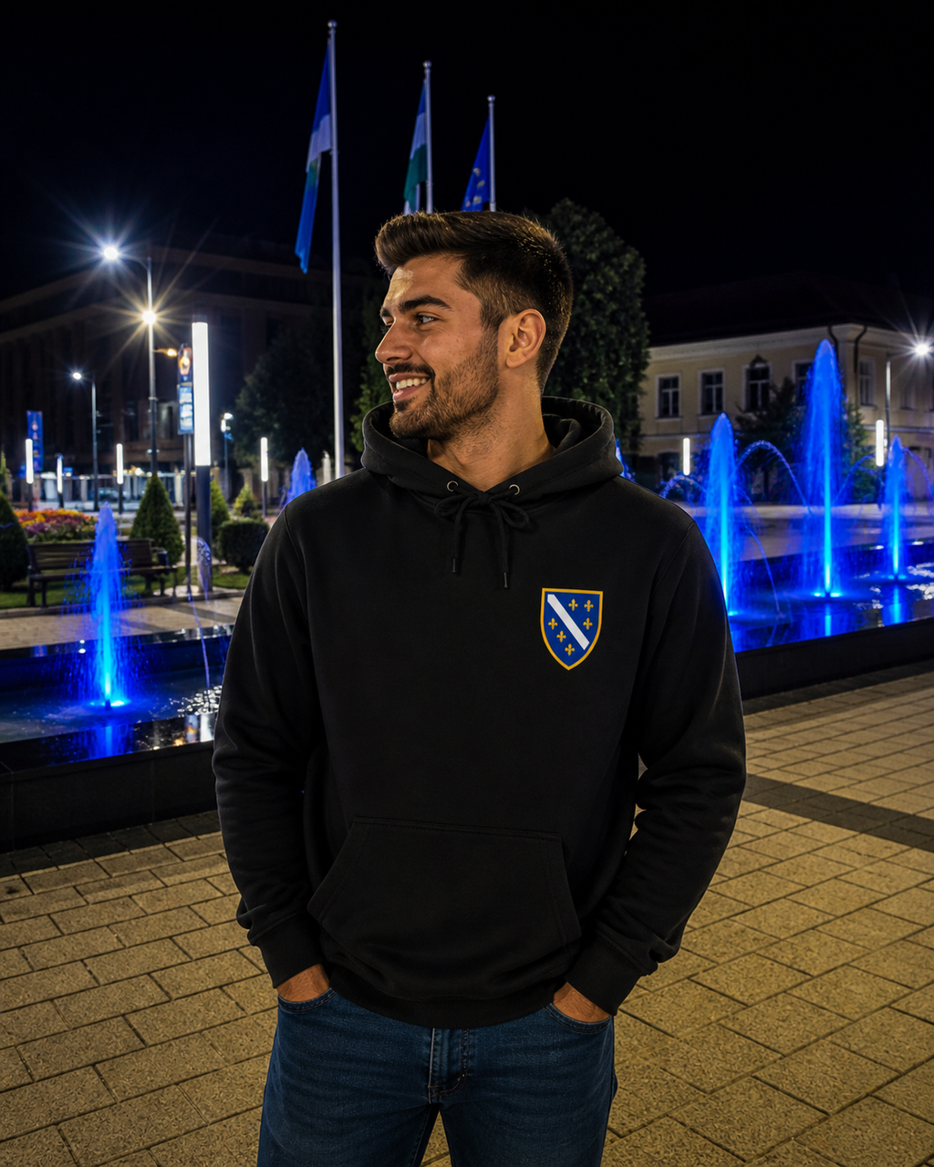 Bosnien Premium dukserica 🇧🇦 – Klasični Bosanski Grb 🔥 Najprodavaniji | Lijeva strana grudi
