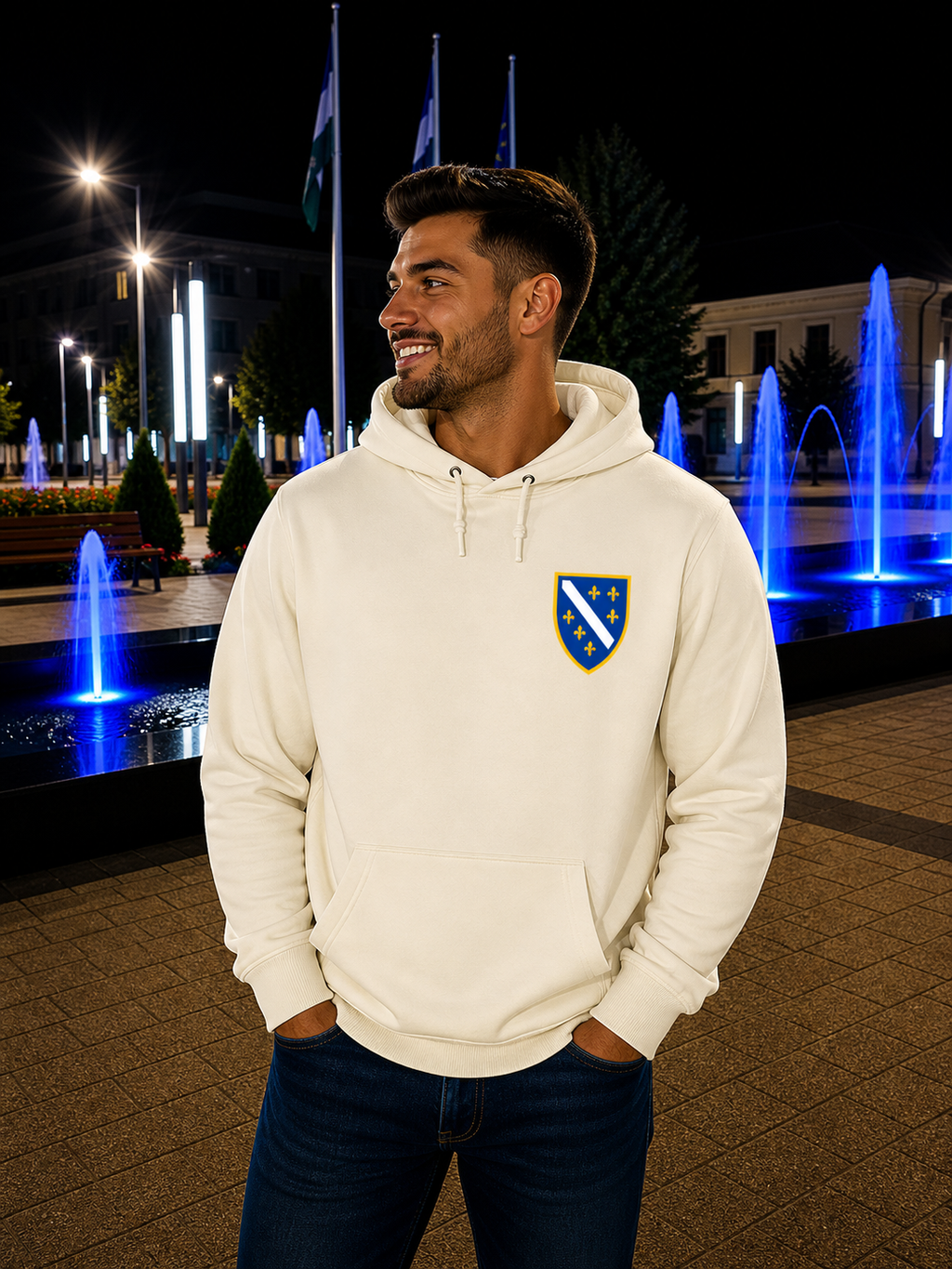 Bosnien Premium dukserica 🇧🇦 – Klasični Bosanski Grb 🔥 Najprodavaniji | Lijeva strana grudi