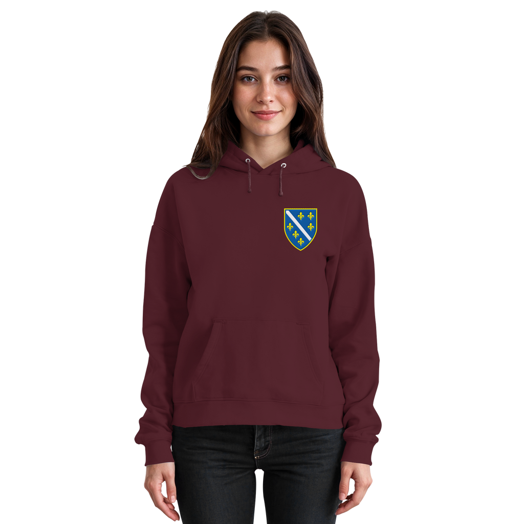 Bosanski grb – ljubav prema domovini s ponosom | Premium vez – Basic uniseks hoodie