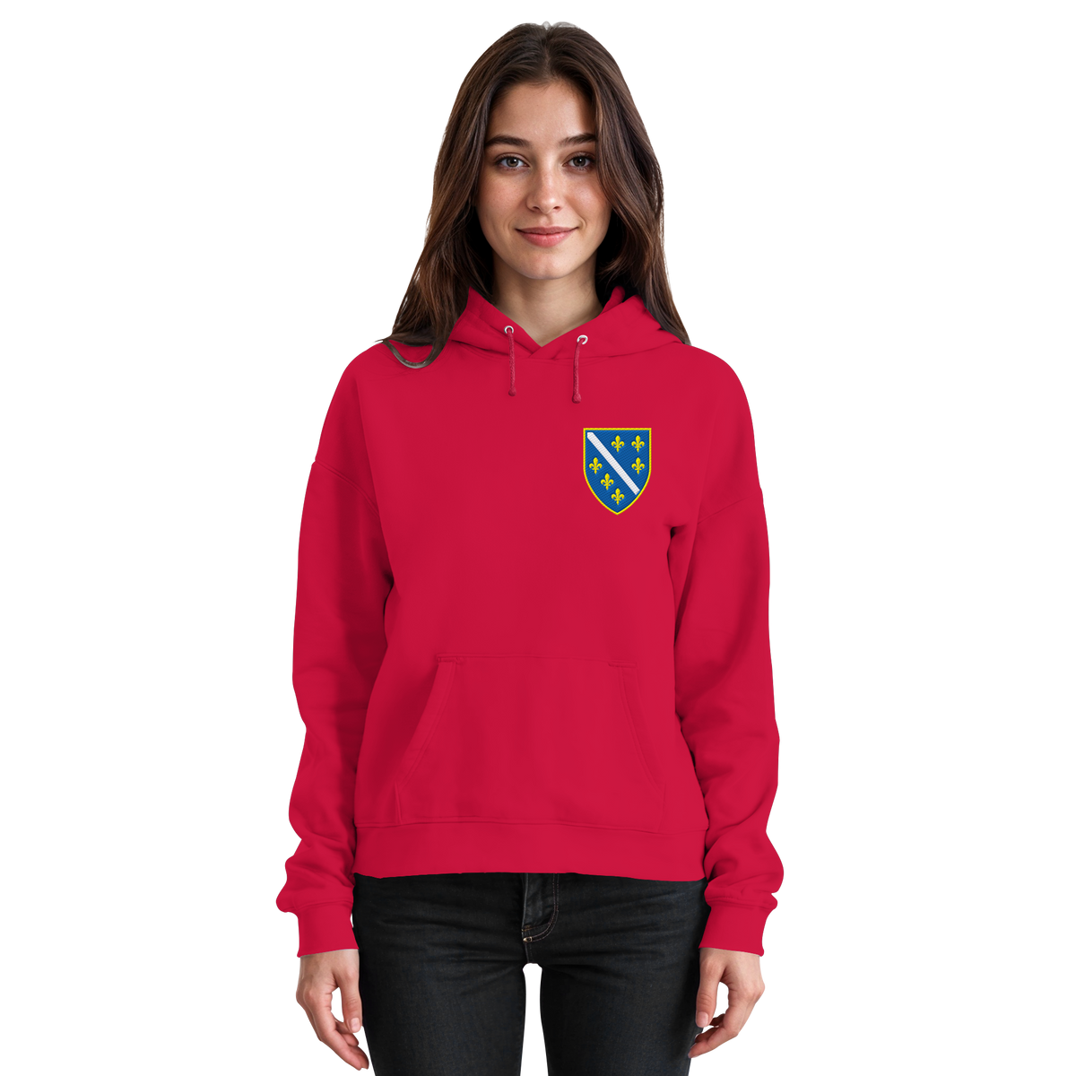 Bosanski grb – ljubav prema domovini s ponosom | Premium vez – Basic uniseks hoodie