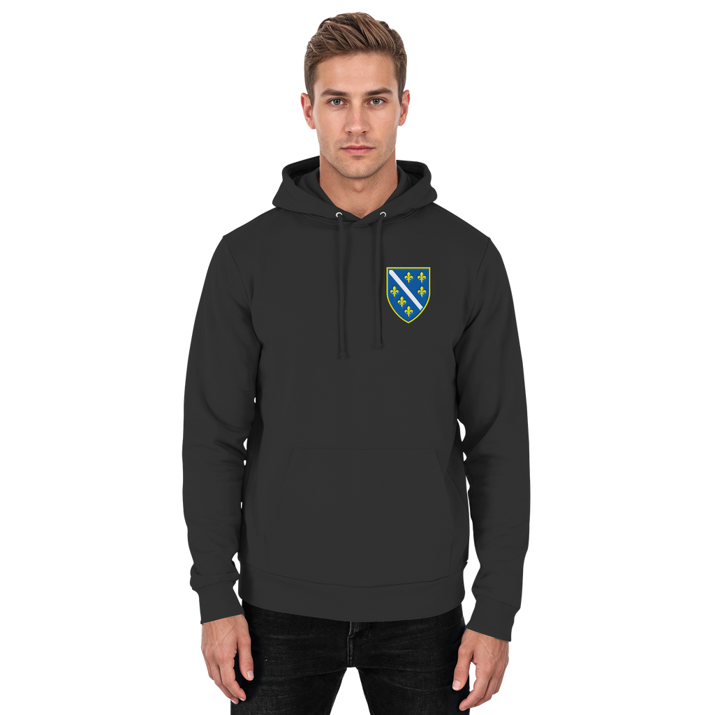 Bosanski grb – ljubav prema domovini s ponosom | Premium vez – Basic uniseks hoodie