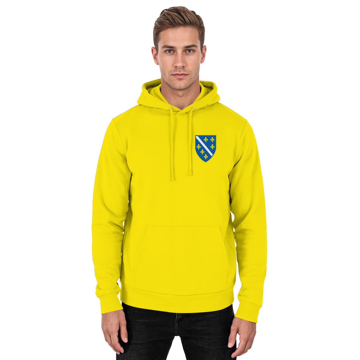 Bosanski grb – ljubav prema domovini s ponosom | Premium vez – Basic uniseks hoodie