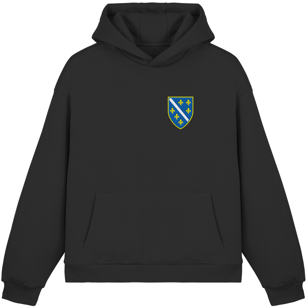Bosanski grb – domoljublje sa ponosom | Premium vez – Fluffy Boxcut Hoodie