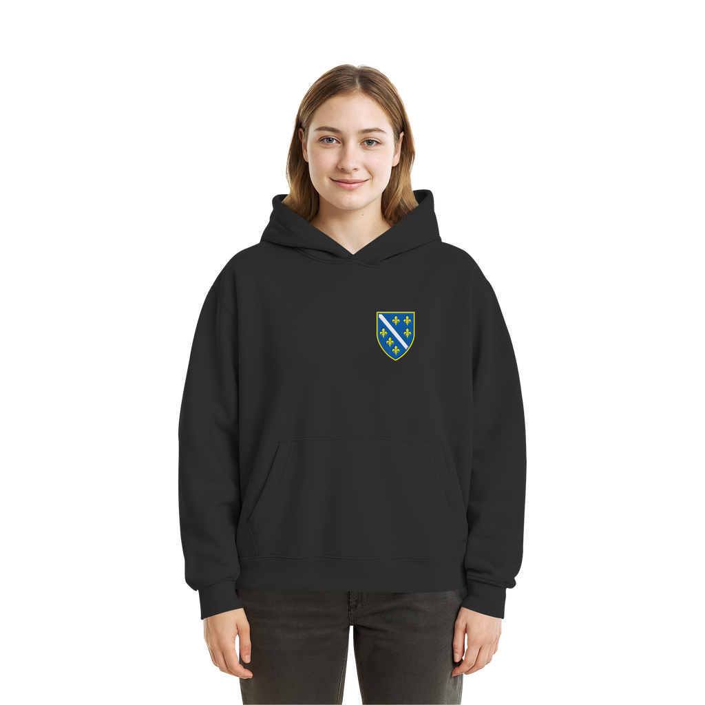 Bosanski grb – domoljublje sa ponosom | Premium vez – Fluffy Boxcut Hoodie