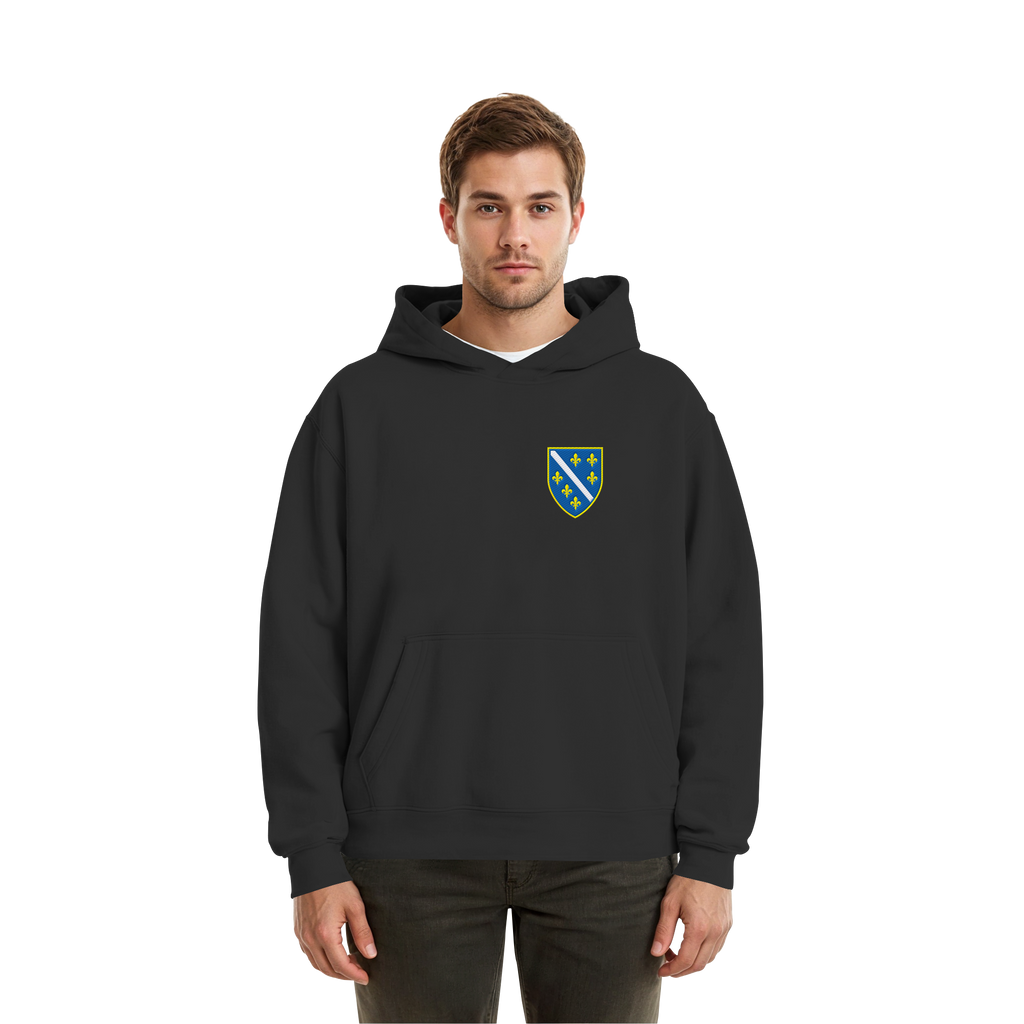 Bosanski grb – domoljublje sa ponosom | Premium vez – Fluffy Boxcut Hoodie