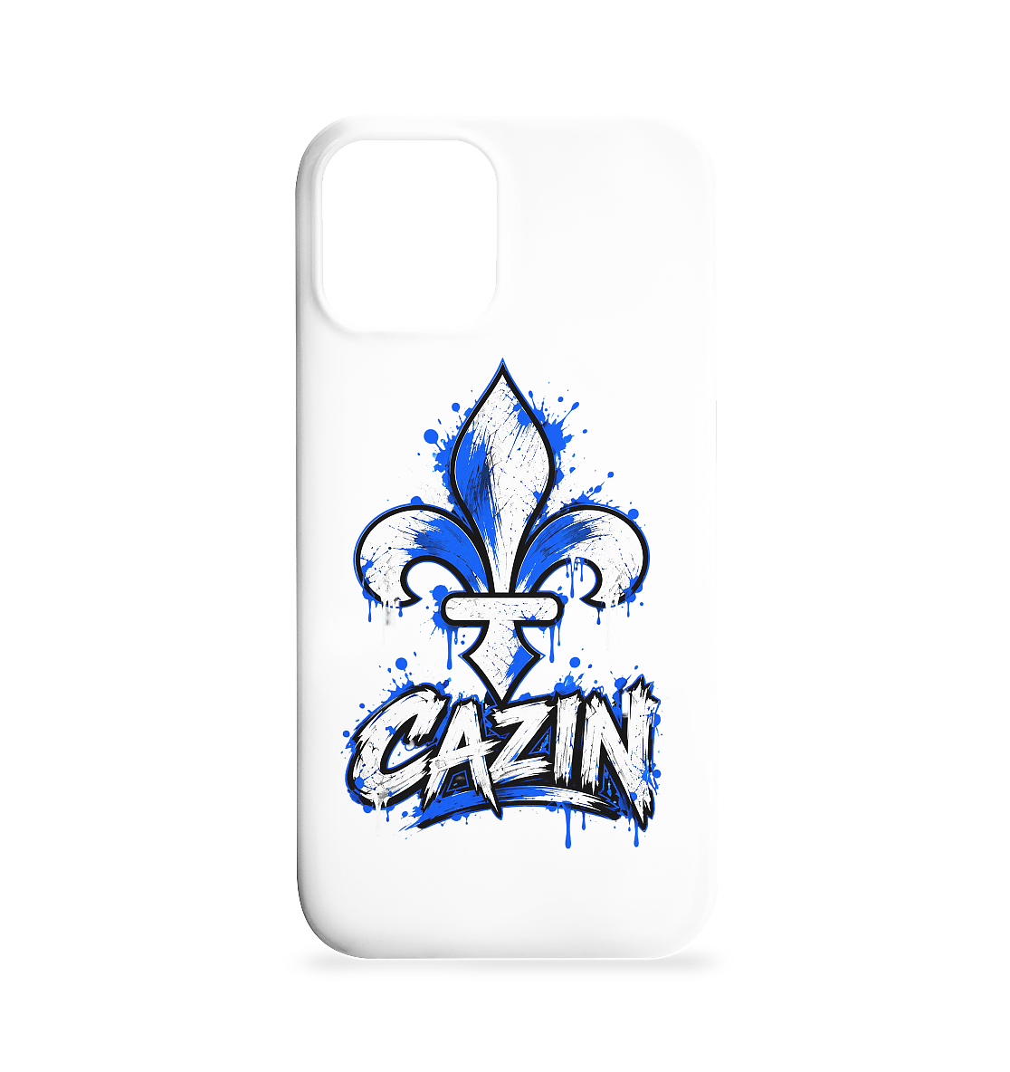 CAZIN futrola za mobitel – Bosanska ljiljan u grafiti dizajnu | Balkan Style - Futrola za mobitel iPhone 12 / 12 Pro