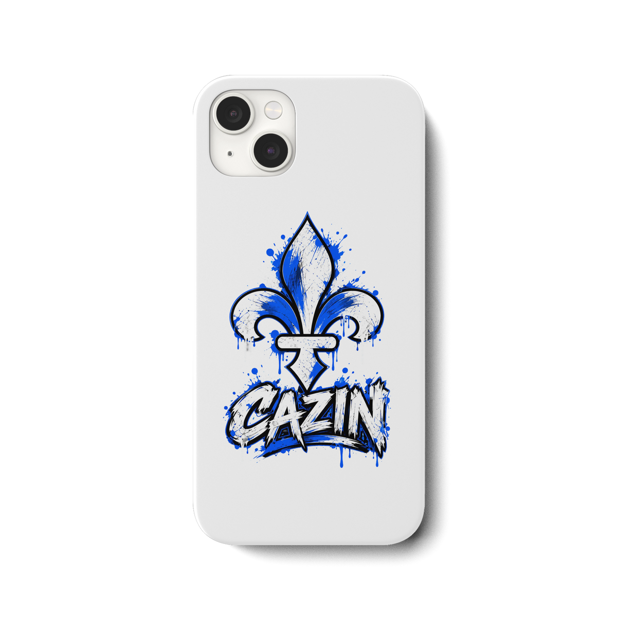 CAZIN futrola za mobitel – Bosanska ljiljan u grafiti dizajnu | Balkan Style - Futrola za mobitel iPhone 14 Plus