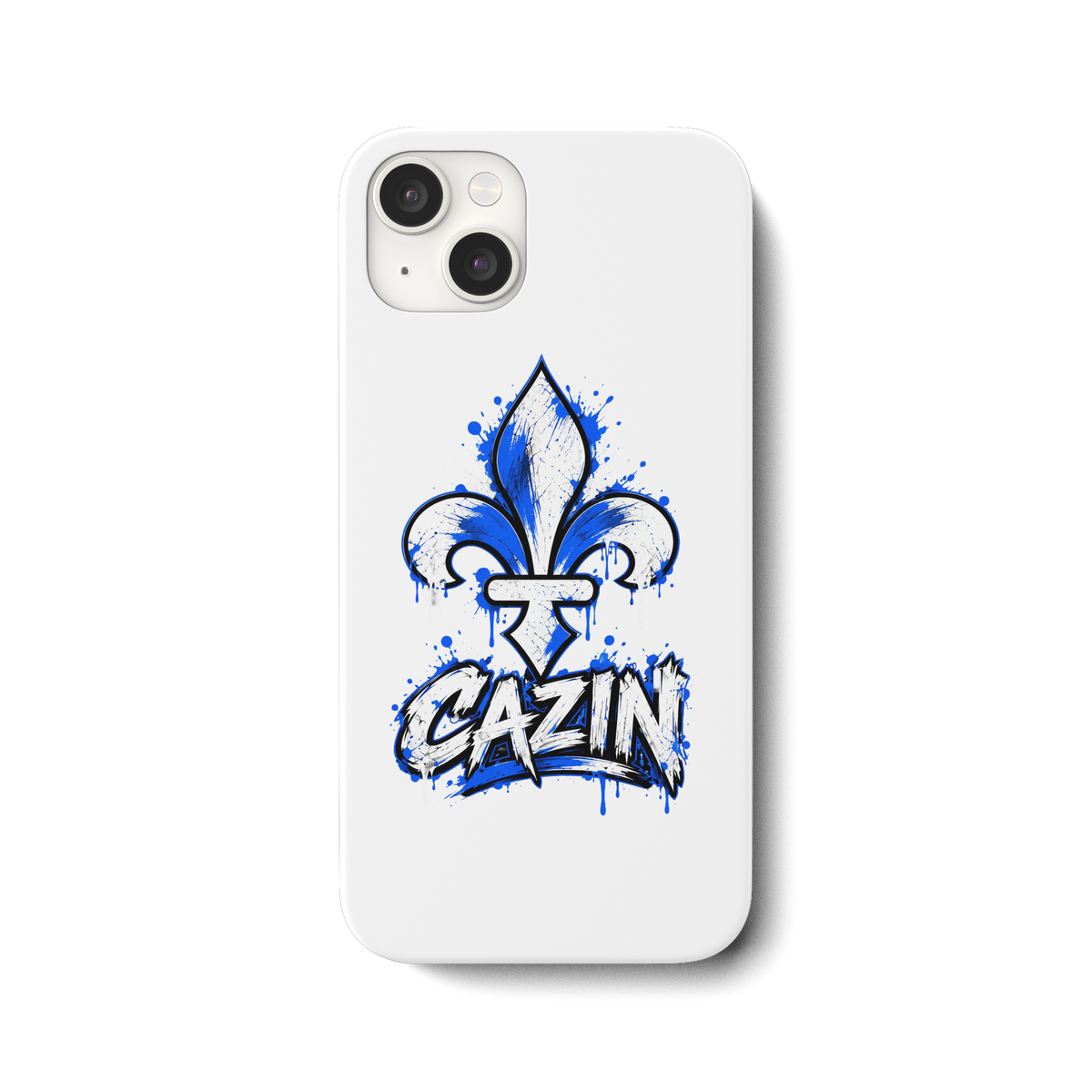 CAZIN maska za mobitel – Bosanska ljiljanu u grafiti dizajnu | Balkan Style - Maska za mobitel iPhone 15 Plus