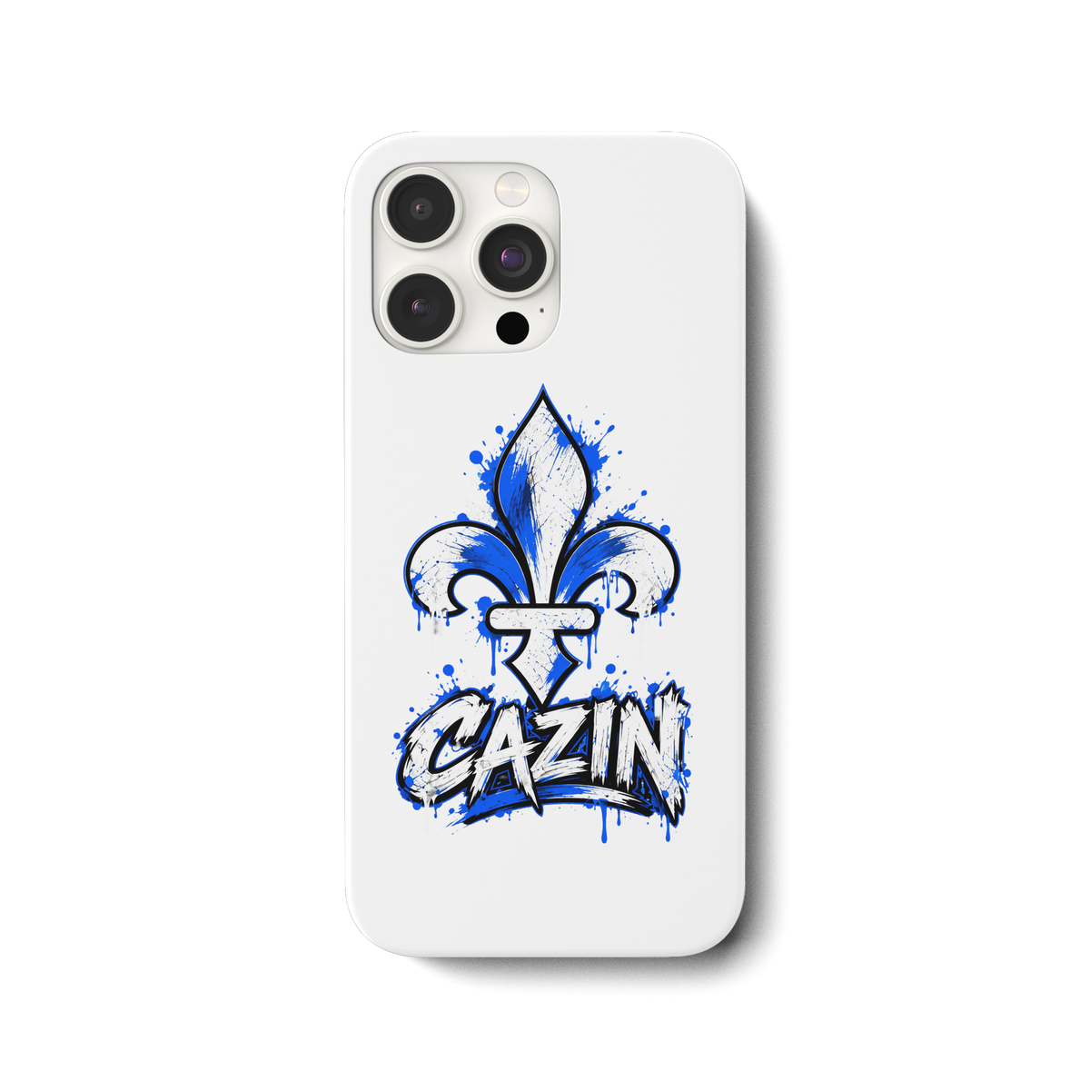 CAZIN futrola za mobitel – Bosanska ljiljanu u grafiti dizajnu | Balkan Style - Futrola za mobitel iPhone 15 Pro Max