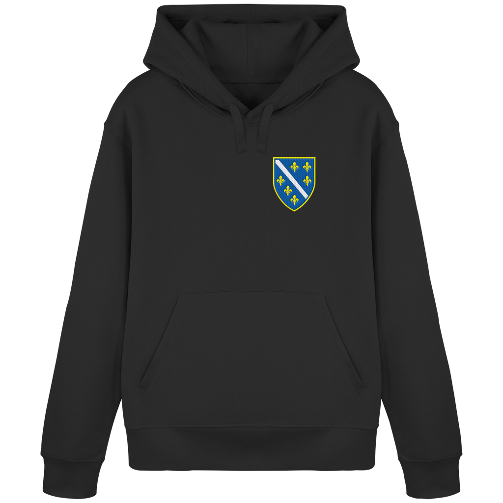 Bosanski grb – ljubav prema domovini s ponosom | Premium vez – organski basic hoodie