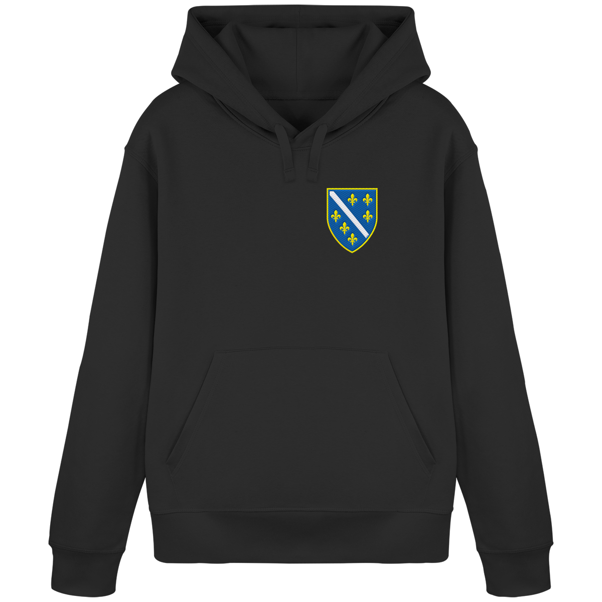 Bosanski grb – ljubav prema domovini s ponosom | Premium vez – organski basic hoodie