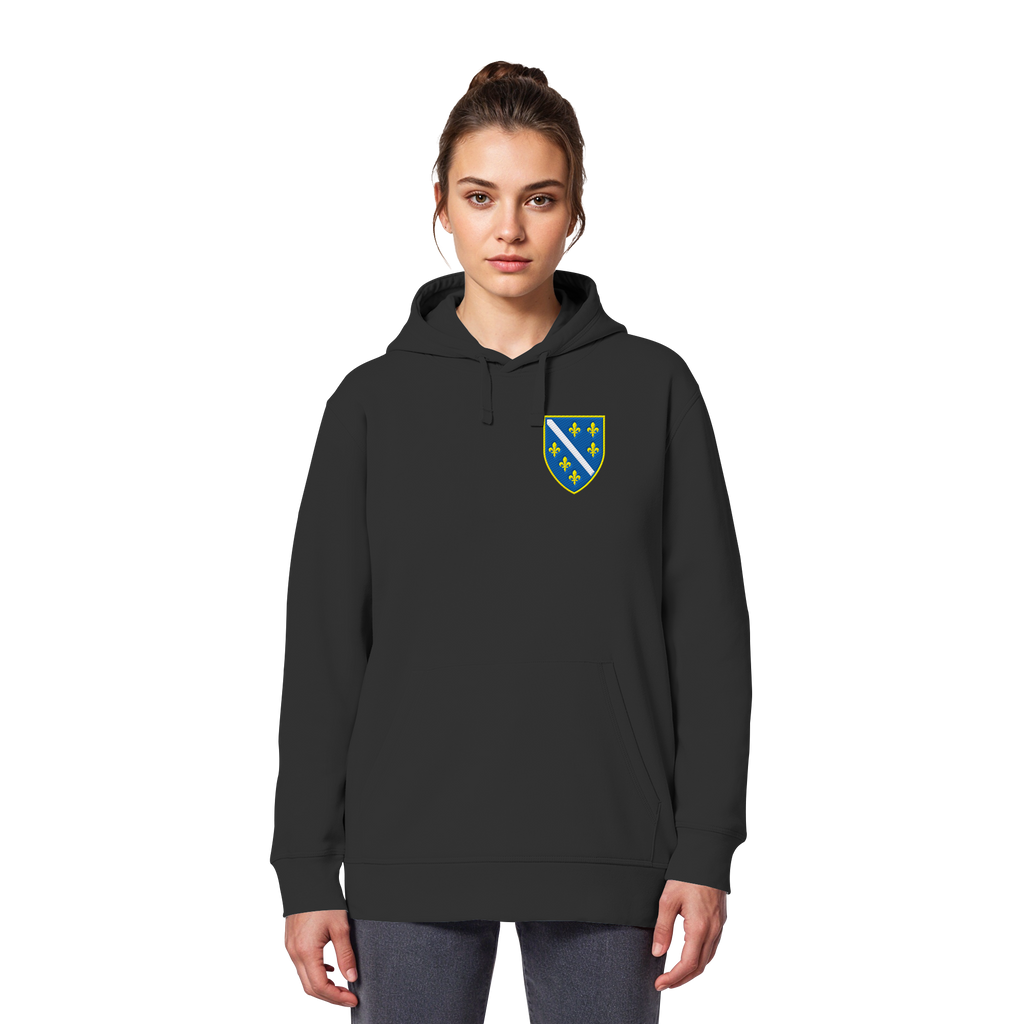 Bosanski grb – ljubav prema domovini s ponosom | Premium vez – organski basic hoodie