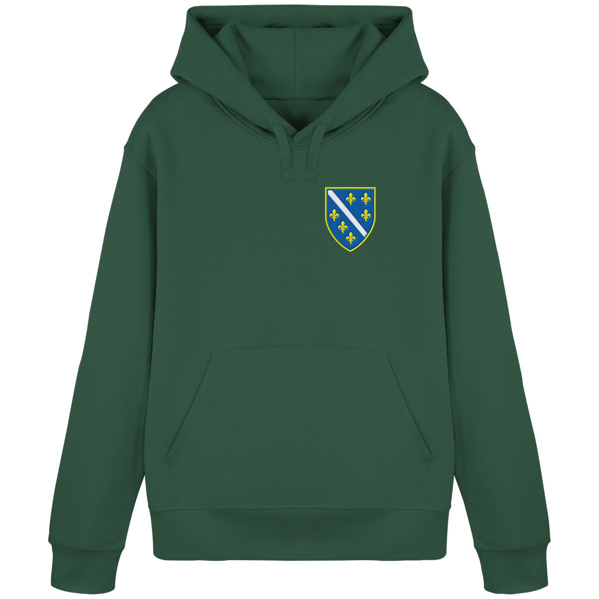 Bosanski grb – ljubav prema domovini s ponosom | Premium vez – organski basic hoodie