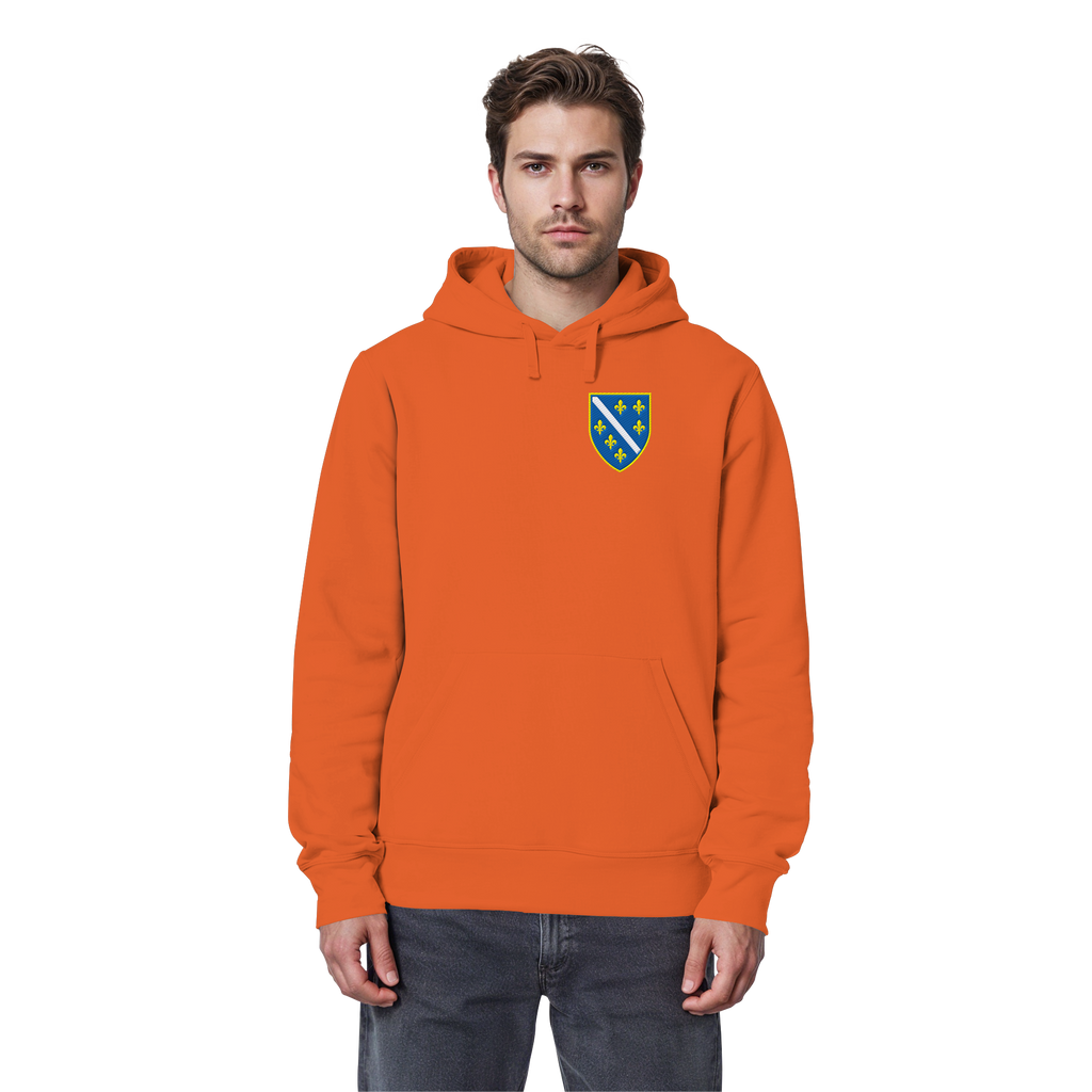 Bosanski grb – ljubav prema domovini s ponosom | Premium vez – organski basic hoodie