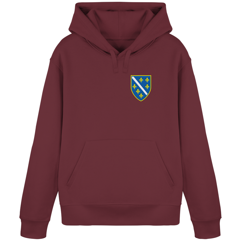 Bosanski grb – ljubav prema domovini s ponosom | Premium vez – organski basic hoodie