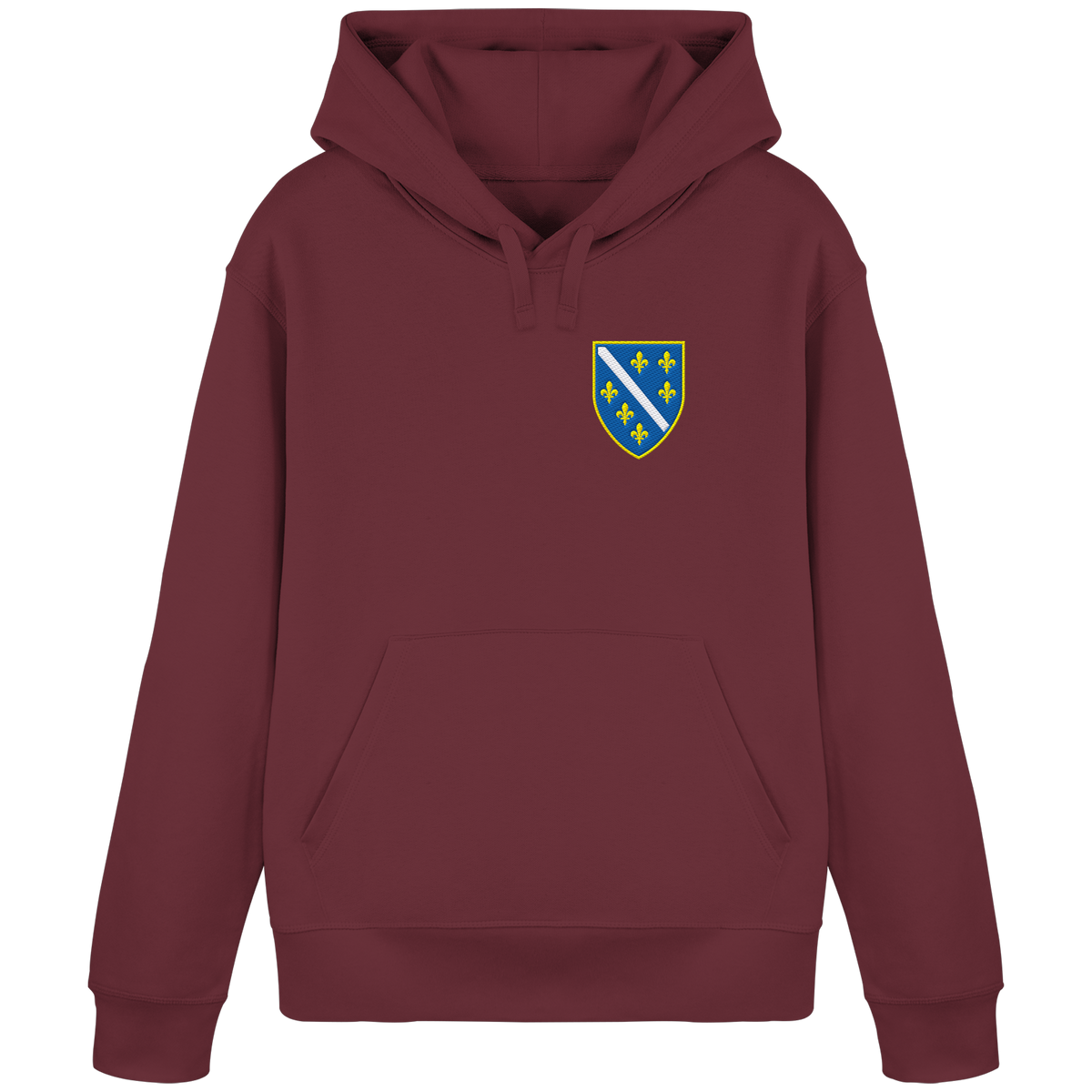 Bosanski grb – ljubav prema domovini s ponosom | Premium vez – organski basic hoodie