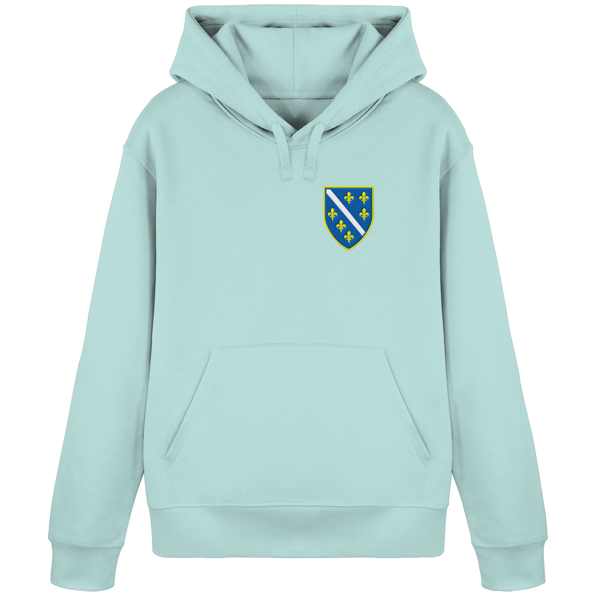 Bosanski grb – ljubav prema domovini s ponosom | Premium vez – organski basic hoodie