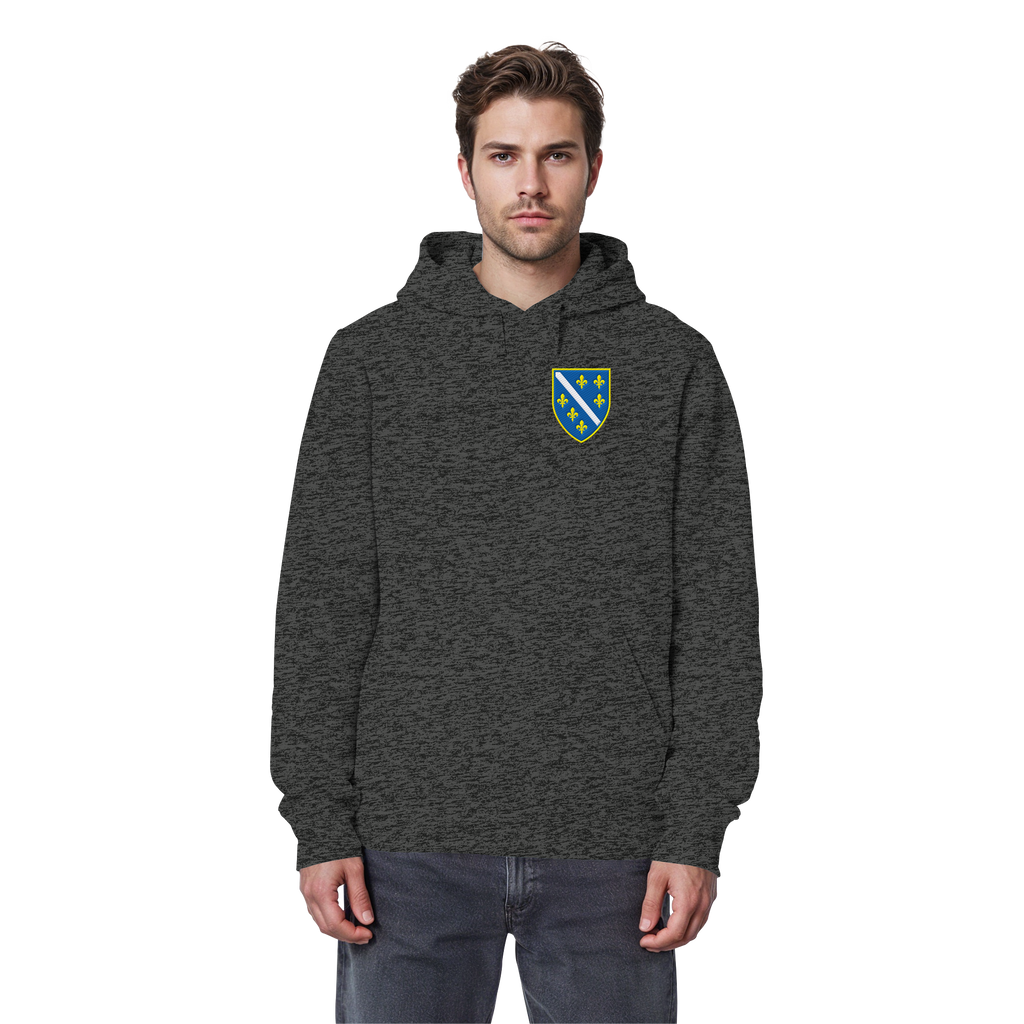 Bosanski grb – ljubav prema domovini s ponosom | Premium vez – organski basic hoodie