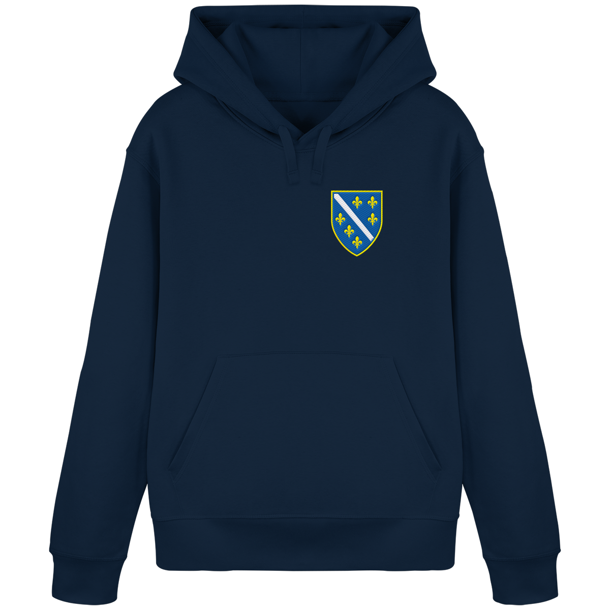 Bosanski grb – ljubav prema domovini s ponosom | Premium vez – organski basic hoodie