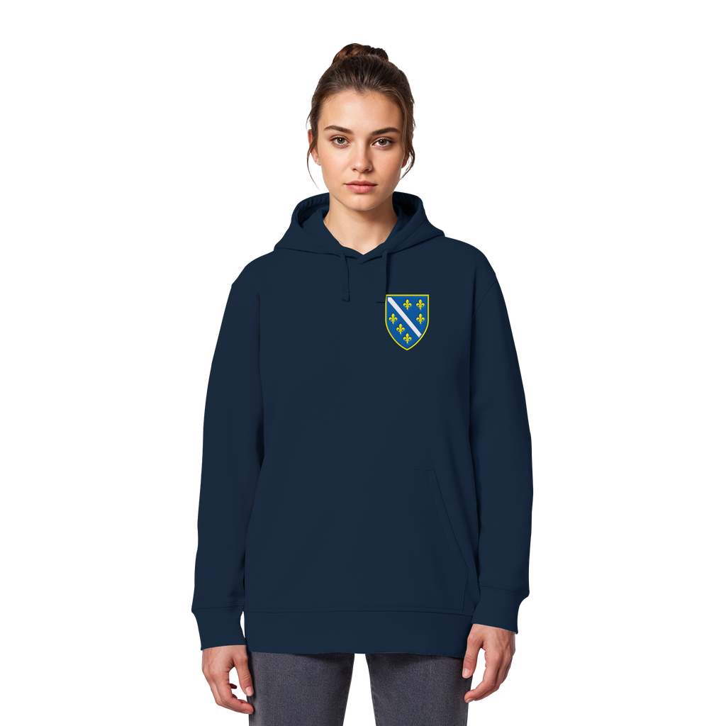 Bosanski grb – ljubav prema domovini s ponosom | Premium vez – organski basic hoodie
