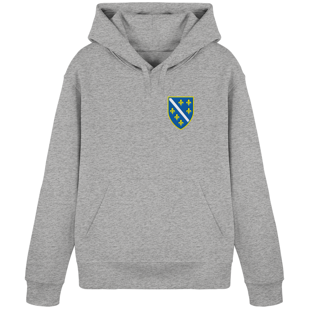 Bosanski grb – ljubav prema domovini s ponosom | Premium vez – organski basic hoodie