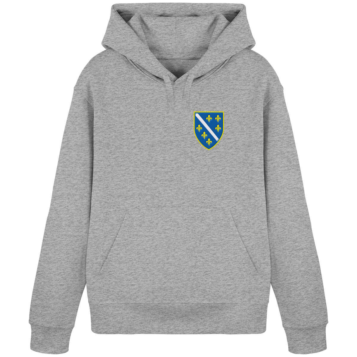 Bosanski grb – ljubav prema domovini s ponosom | Premium vez – organski basic hoodie