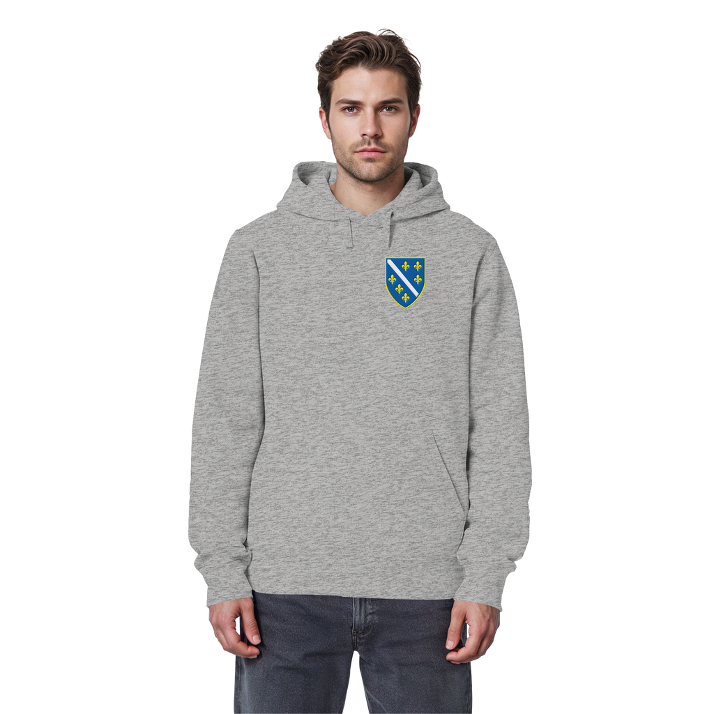 Bosanski grb – ljubav prema domovini s ponosom | Premium vez – organski basic hoodie
