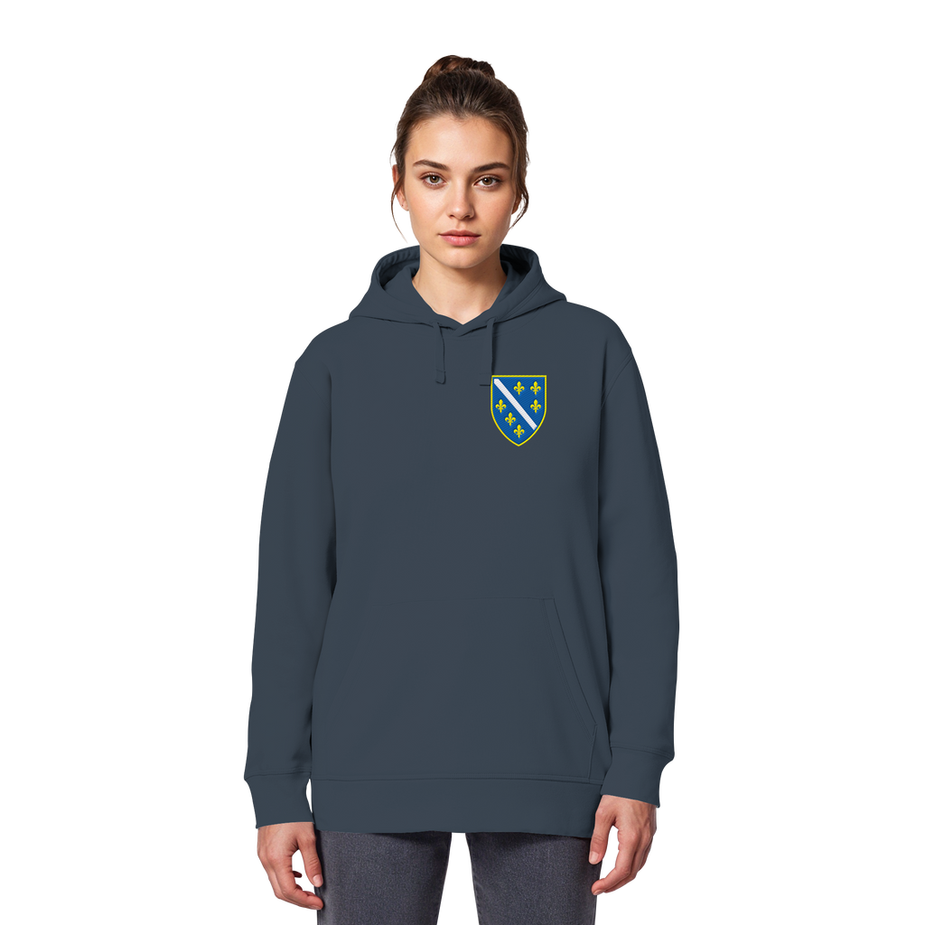 Bosanski grb – ljubav prema domovini s ponosom | Premium vez – organski basic hoodie