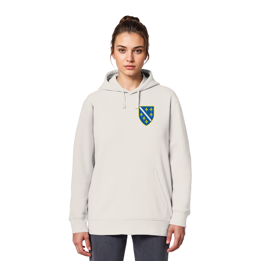 Bosanski grb – ljubav prema domovini s ponosom | Premium vez – organski basic hoodie