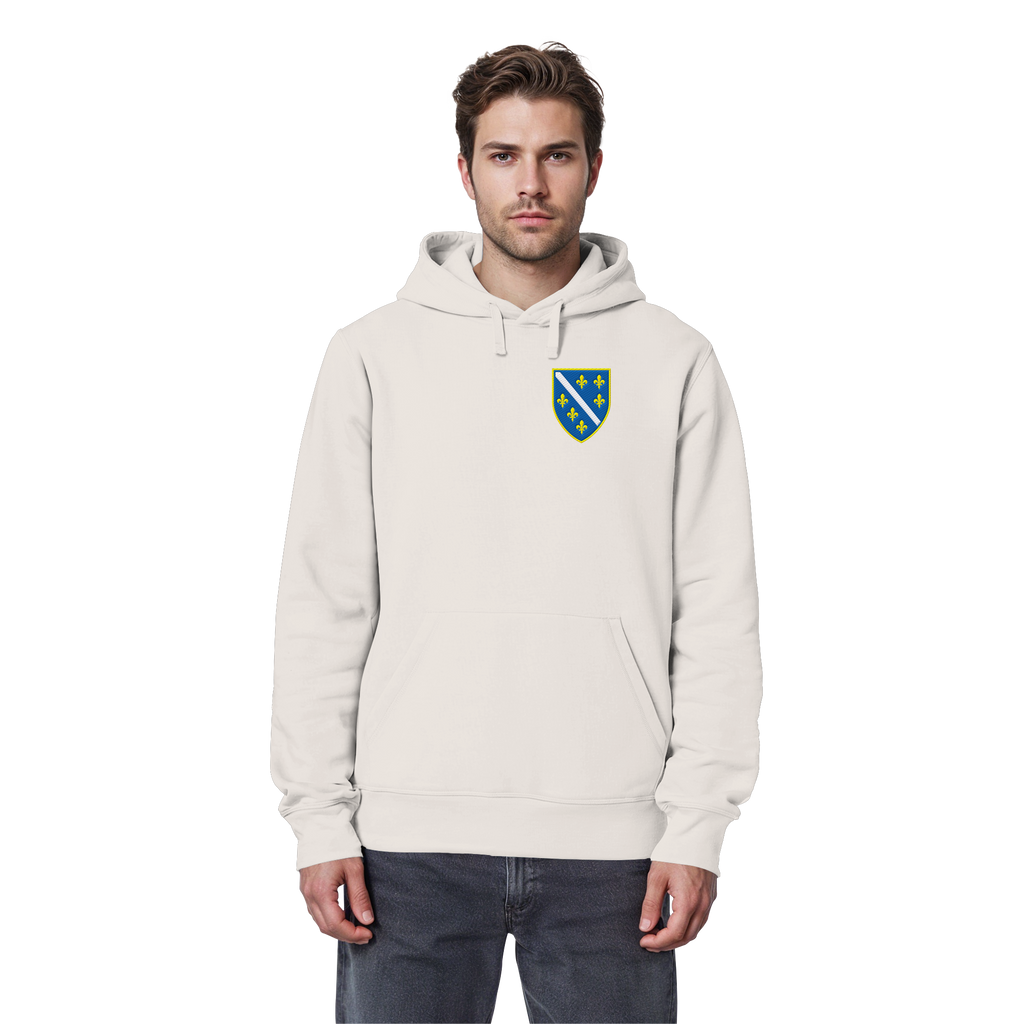 Bosanski grb – ljubav prema domovini s ponosom | Premium vez – organski basic hoodie