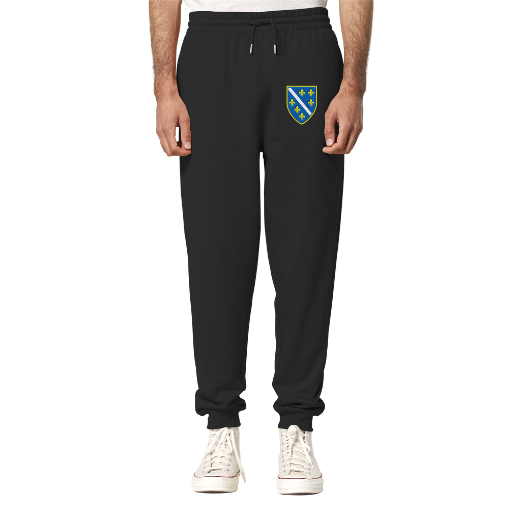 Premium organska jogging pantalone sa grbom Bosne i Hercegovine i vezom | Stanley/Stella – Unisex