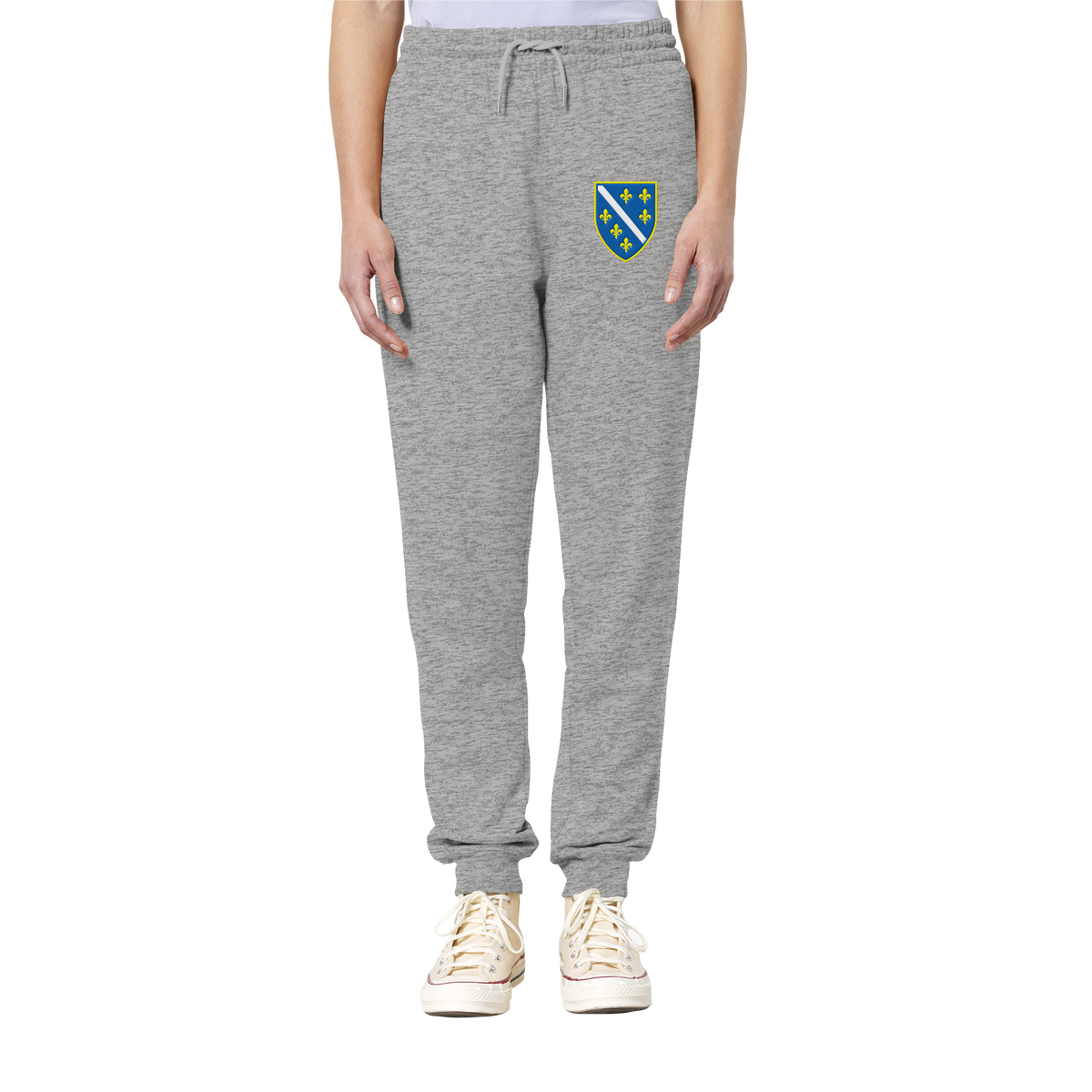 Premium organska jogging pantalone sa grbom Bosne i Hercegovine i vezom | Stanley/Stella – Unisex