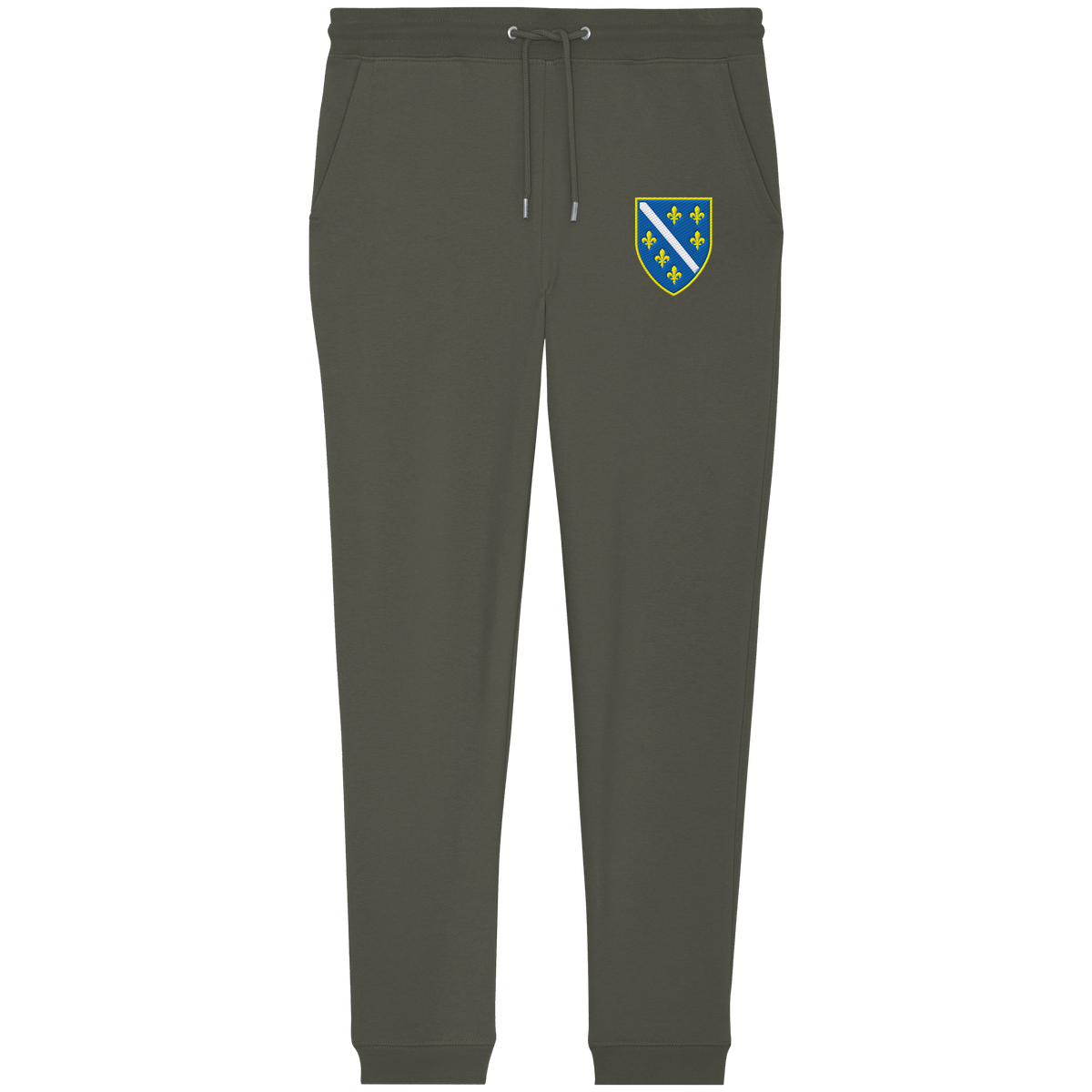 Premium organska jogging pantalone sa grbom Bosne i Hercegovine i vezom | Stanley/Stella – Unisex