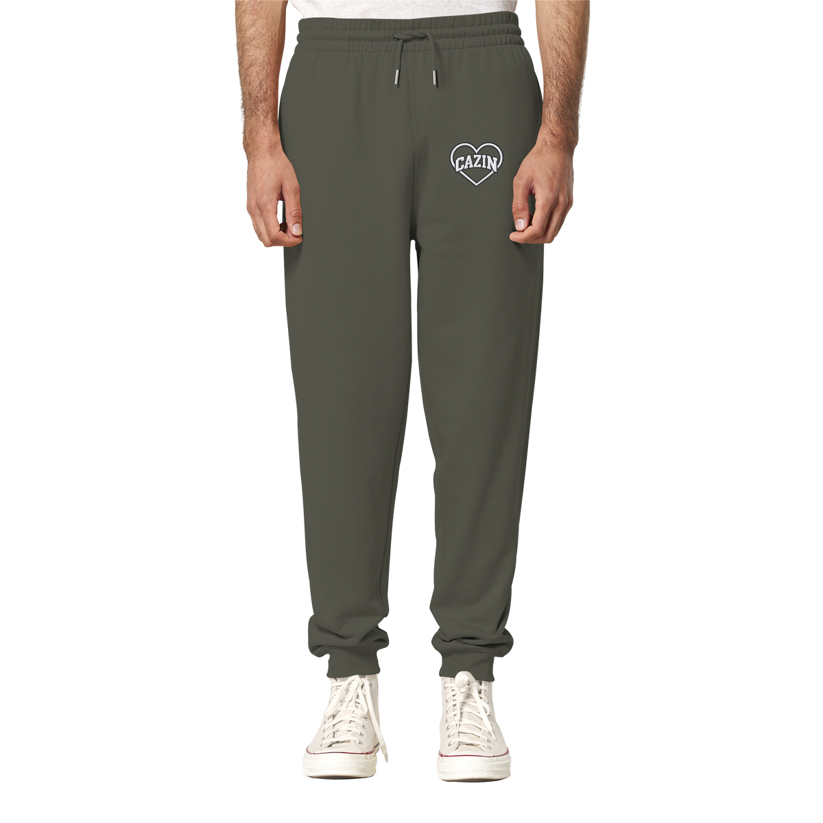 CAZIN Premium organske jogger hlače sa vezom srca | Unisex